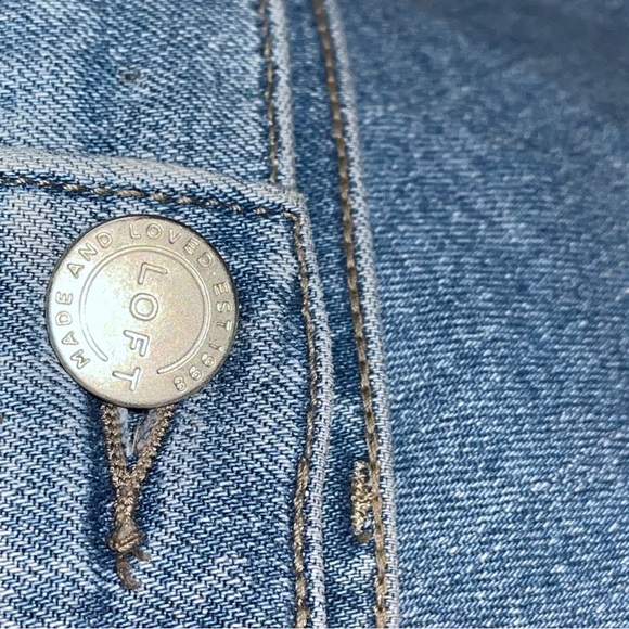 Loft jeans like new ultra high rise size 6 cargo pocket - Picture 2 of 5